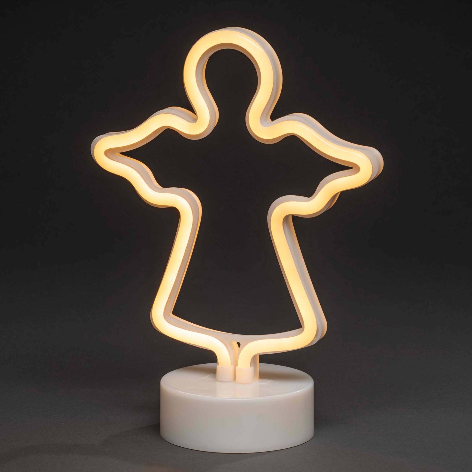 Konstsmide Christmas Dekorativt LED-lysrør med silhuettengel