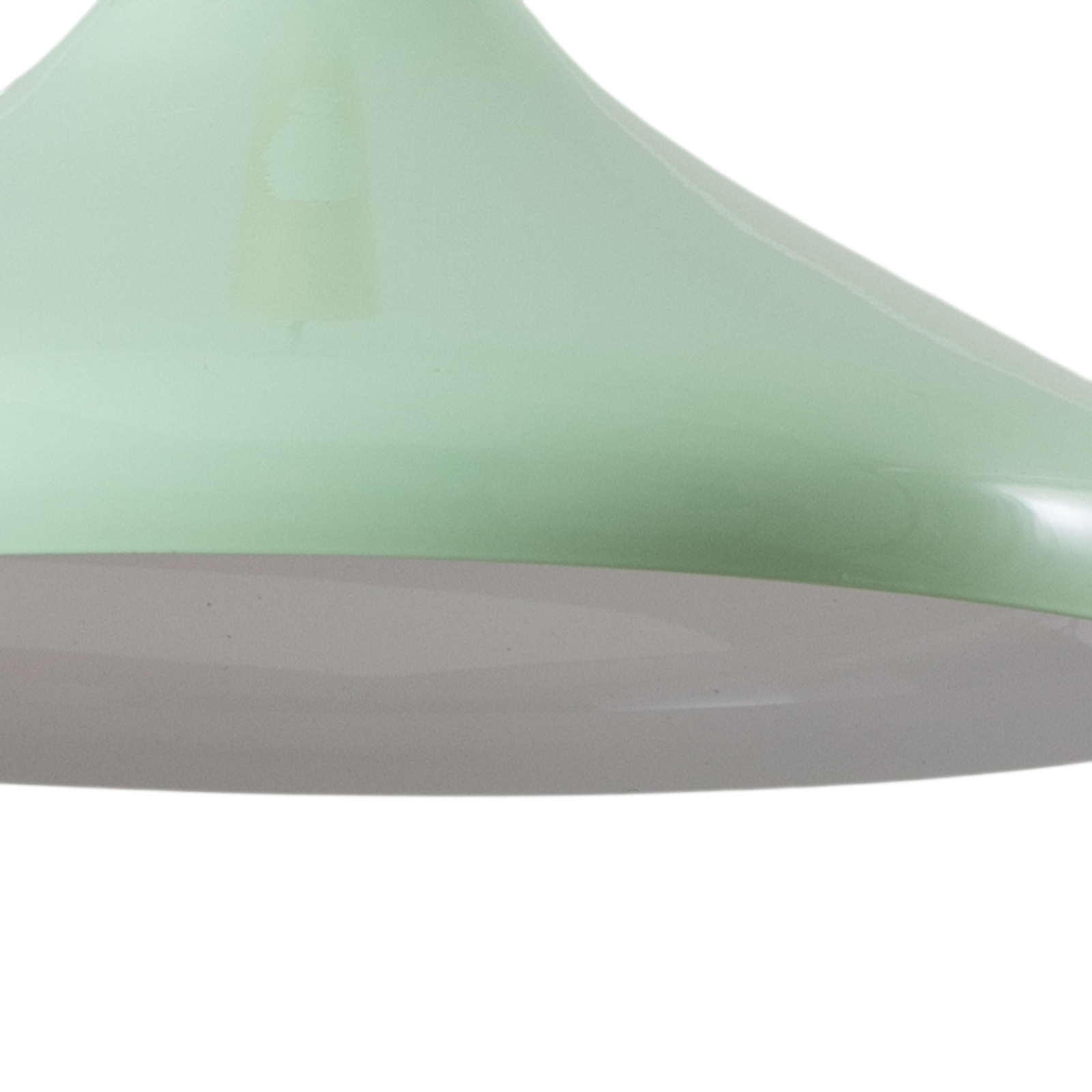 Candeeiro suspenso Chris, verde menta/branco, Ø 35 cm, metal