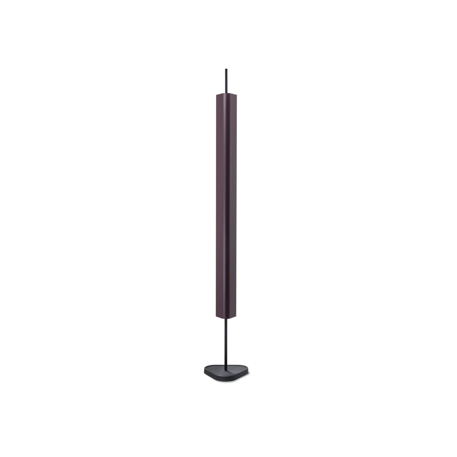 Candeeiro de pé LED FLOS Emi, vermelho escuro, regulável, altura 170 cm