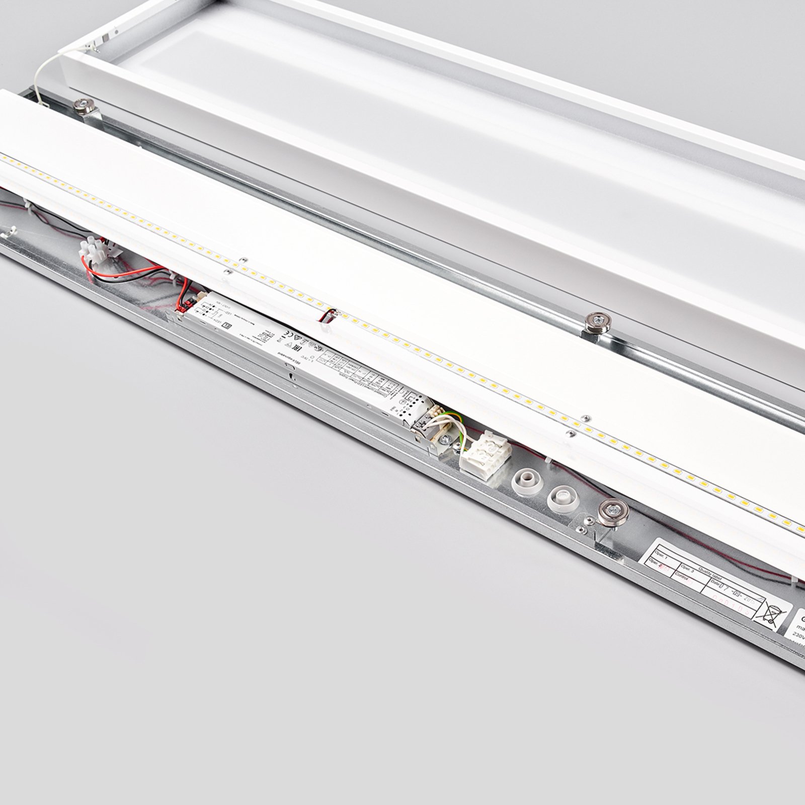 Candeeiro de superfície longitudinal LED 150 cm branco, BAP