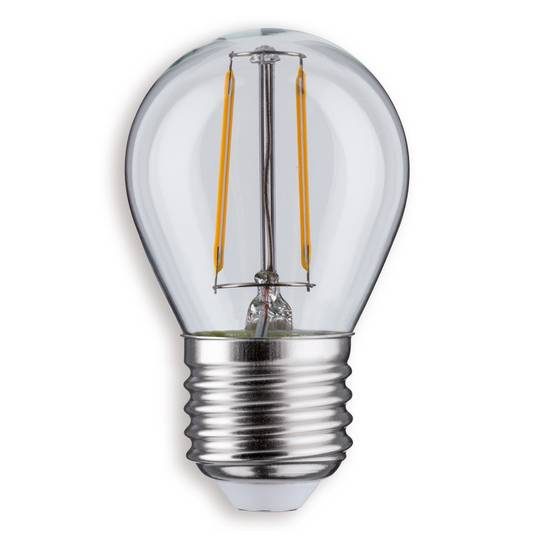 Paulmann E27 2.6 W 827 golf ball LED bulb, clear