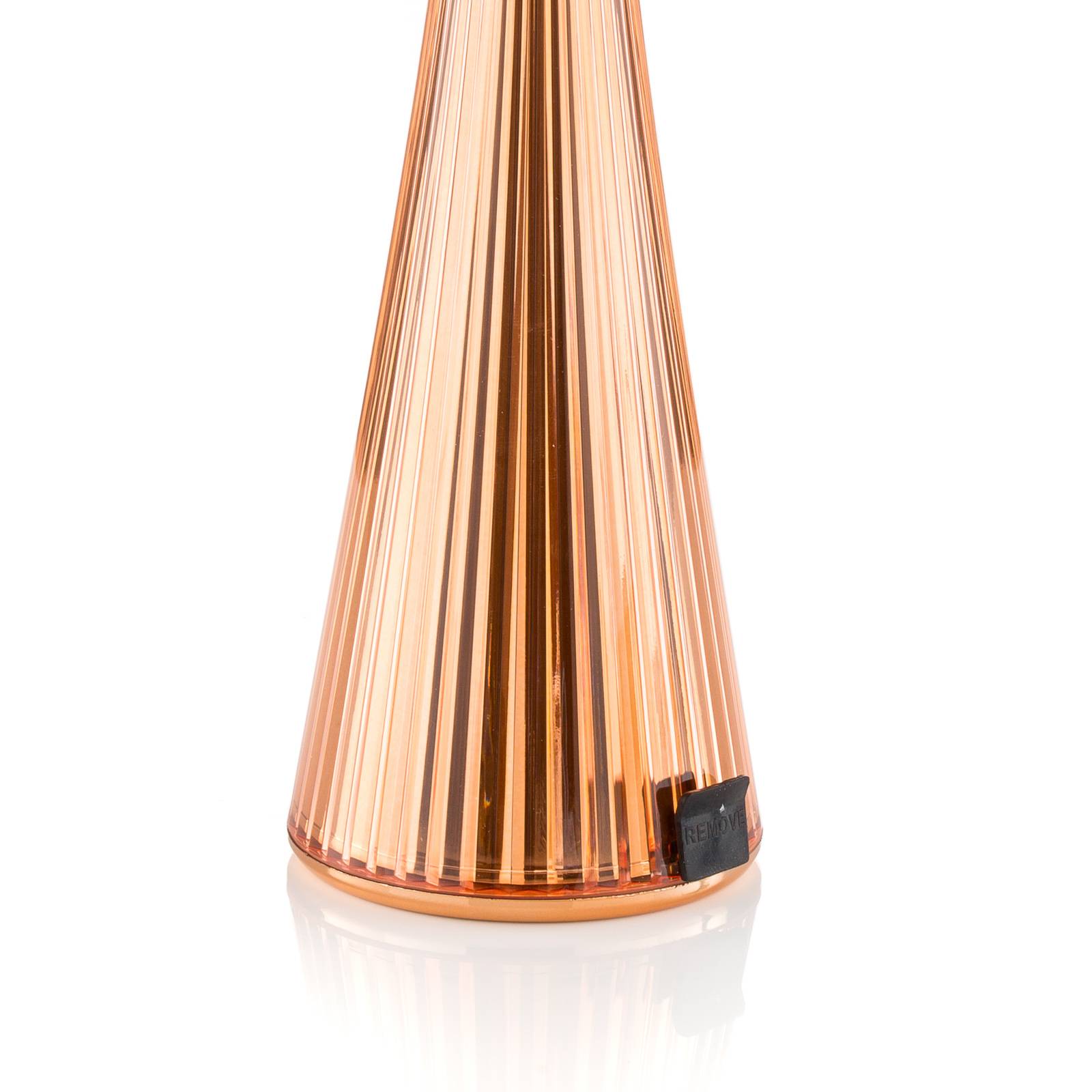 Kartell Space - lampa stołowa LED, złota