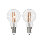 Arcchio filament LED bulb E14 G45, set of 2, 2700 K