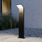 Lucande LED tuinpadverlichting Nevio, sensor, 60cm, antraciet