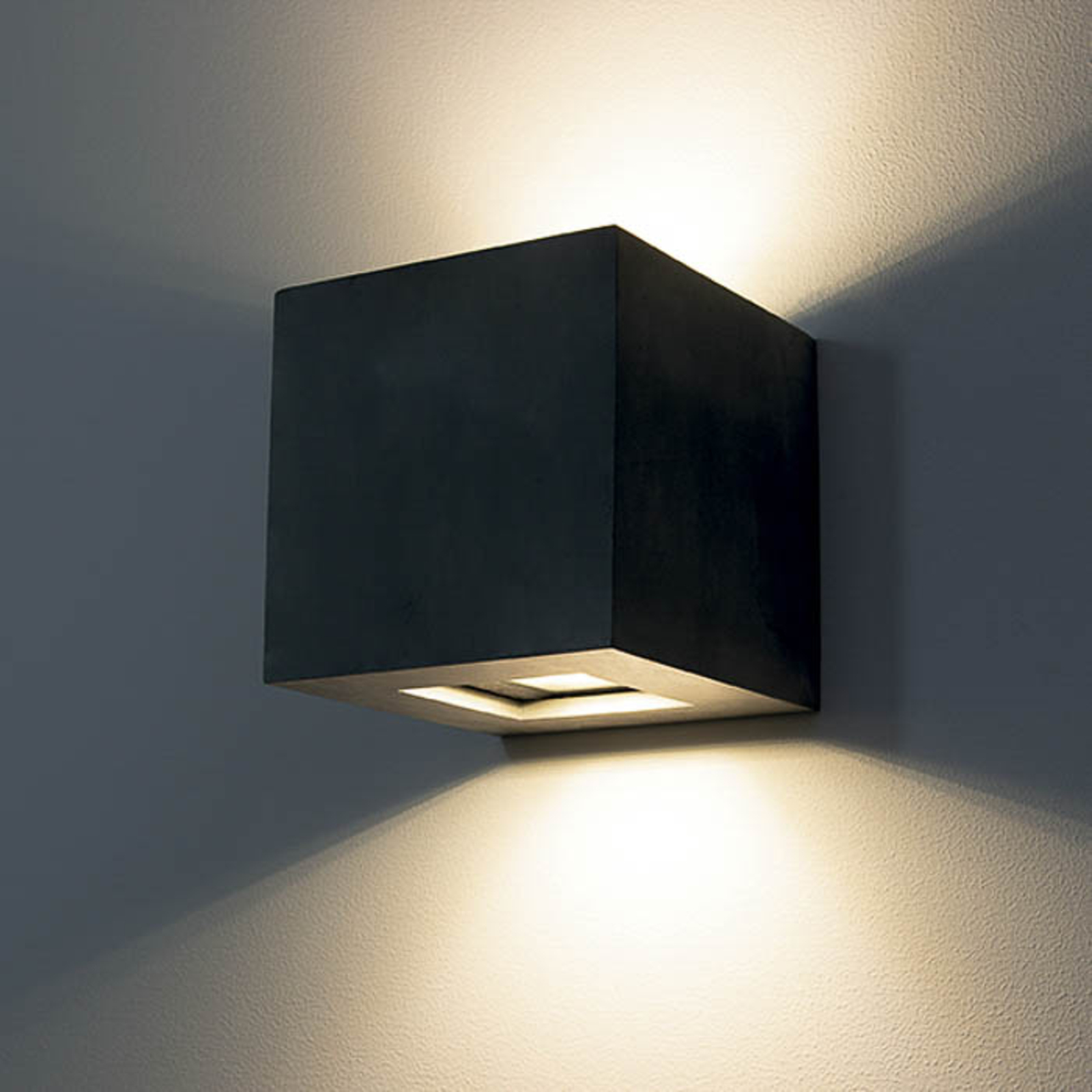 Verrijken Ongeldig hoogtepunt LED buiten wandlamp 1092 Up & down, zwart | Lampen24.nl