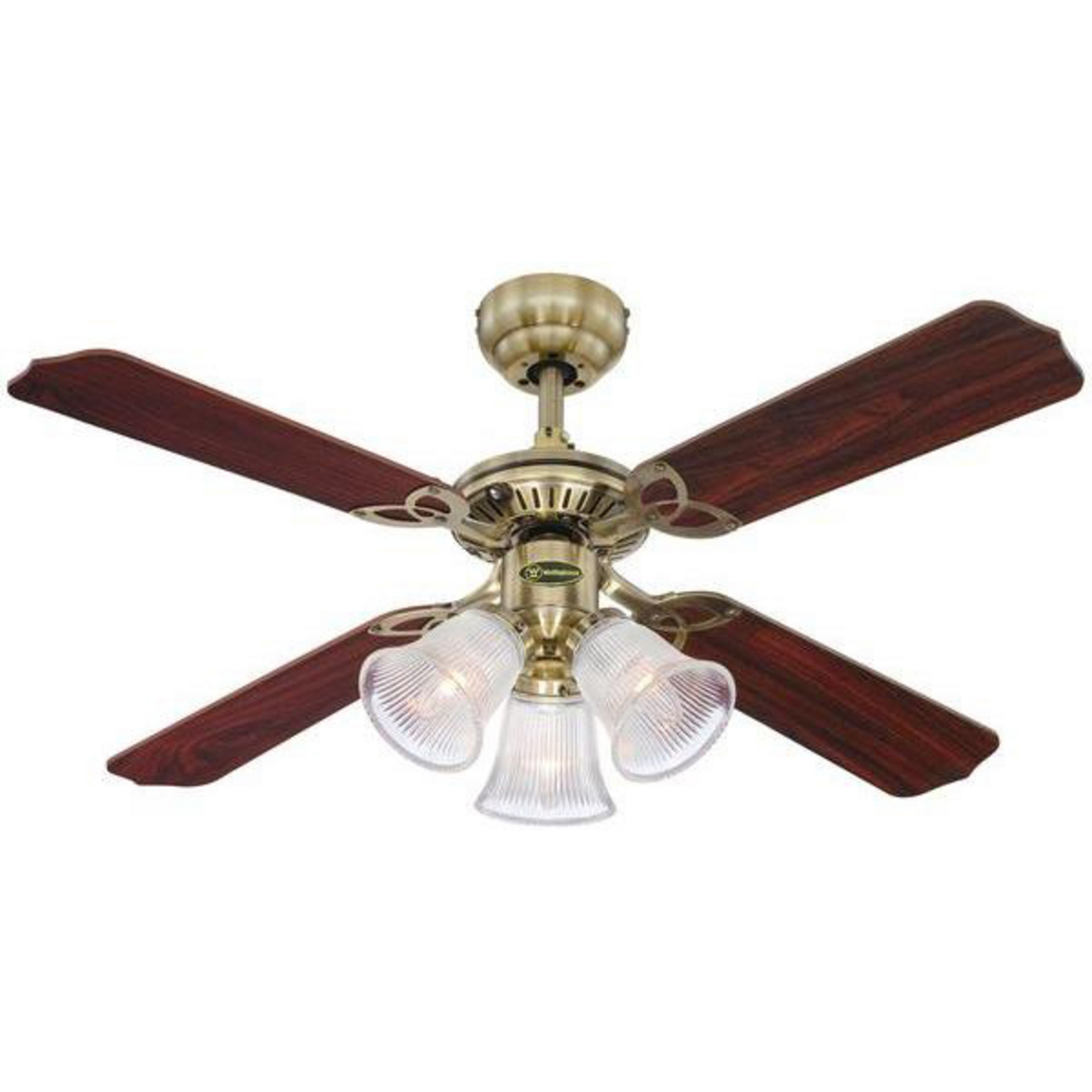 Princess Trio Ventilator mit Licht Holz leise - Westinghouse