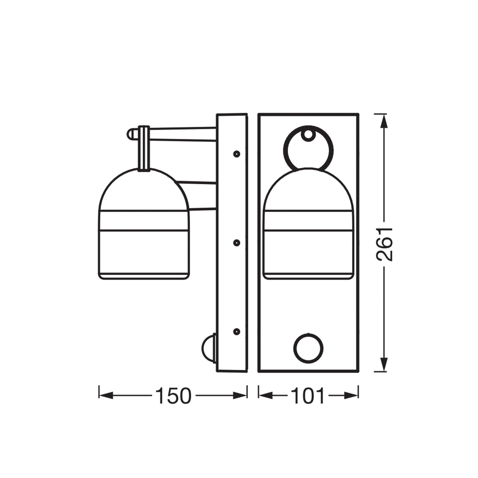Aplique de pared LED OSRAM ENDURA CLASSIC COWBELL, gris, IP65 Aplique de pared LED OSRAM ENDURA CLASSIC COWBELL, gris, IP65
