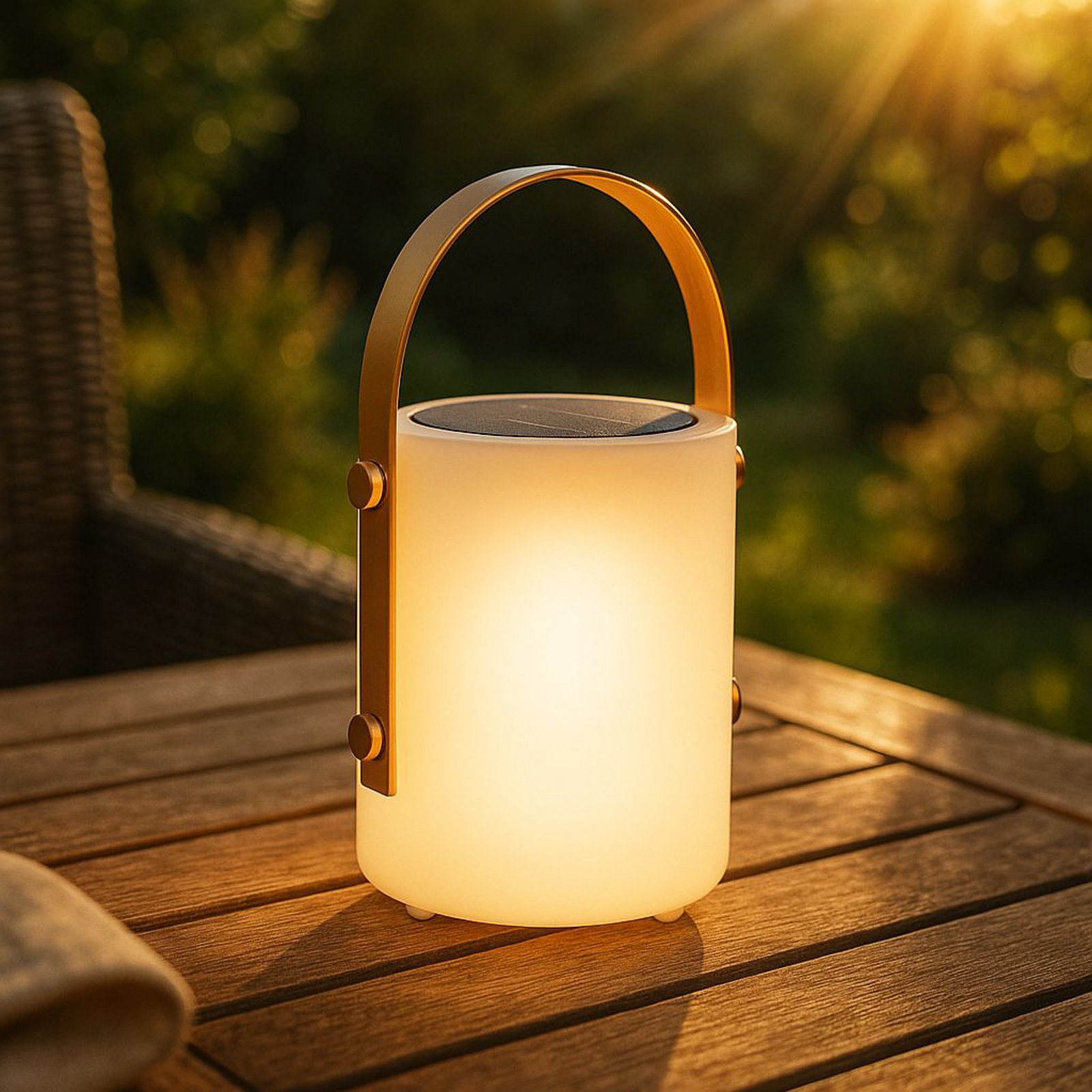 LED-Solarleuchte Bari mit Akku und Fernbedienung LED-Solarleuchte Bari mit Akku und Fernbedienung