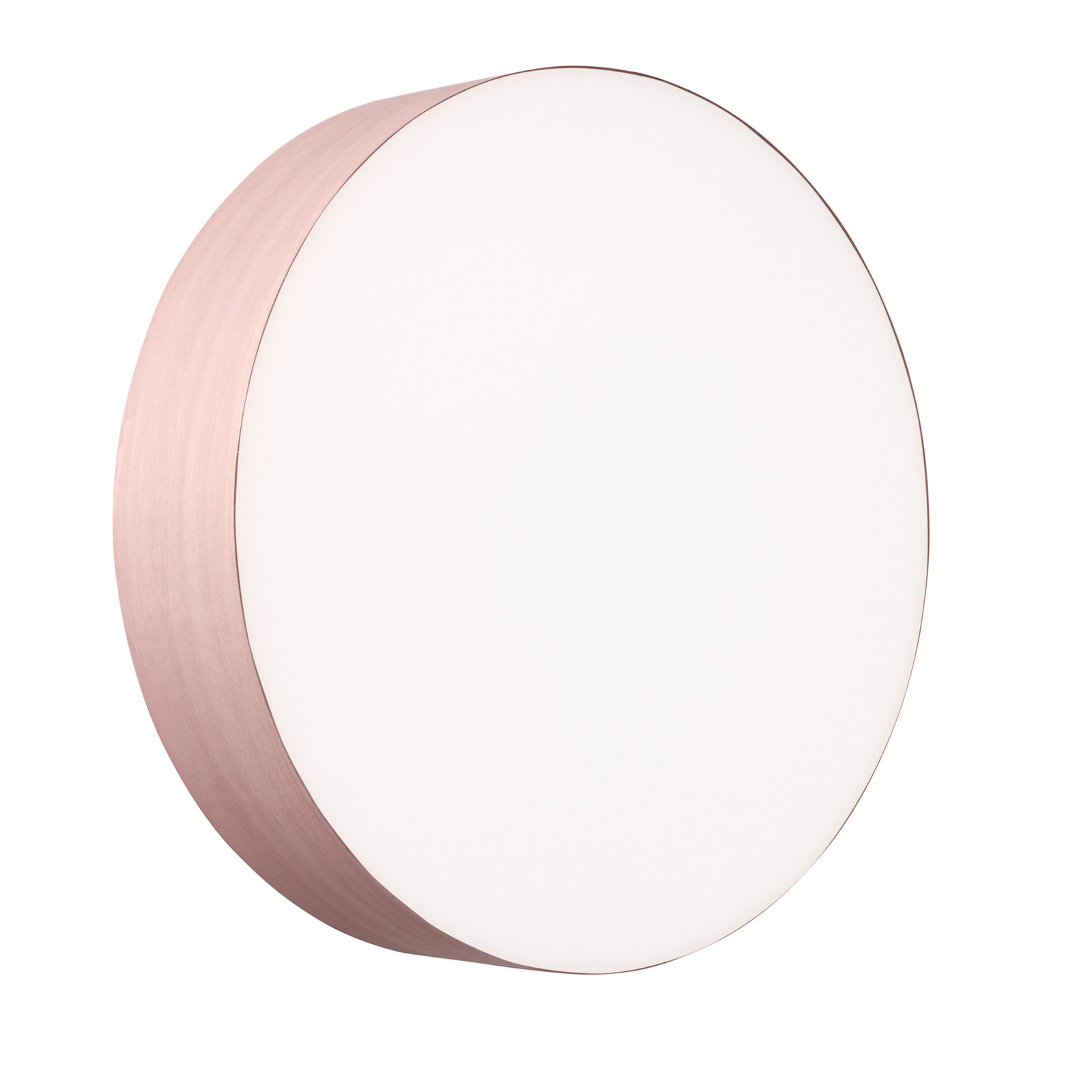 LZF LAMPS Aplică de perete LED LZF Gea roz deschis Ø 42 cm lemn - Camera de zi / sufragerie - Design - fildeș nichel alb