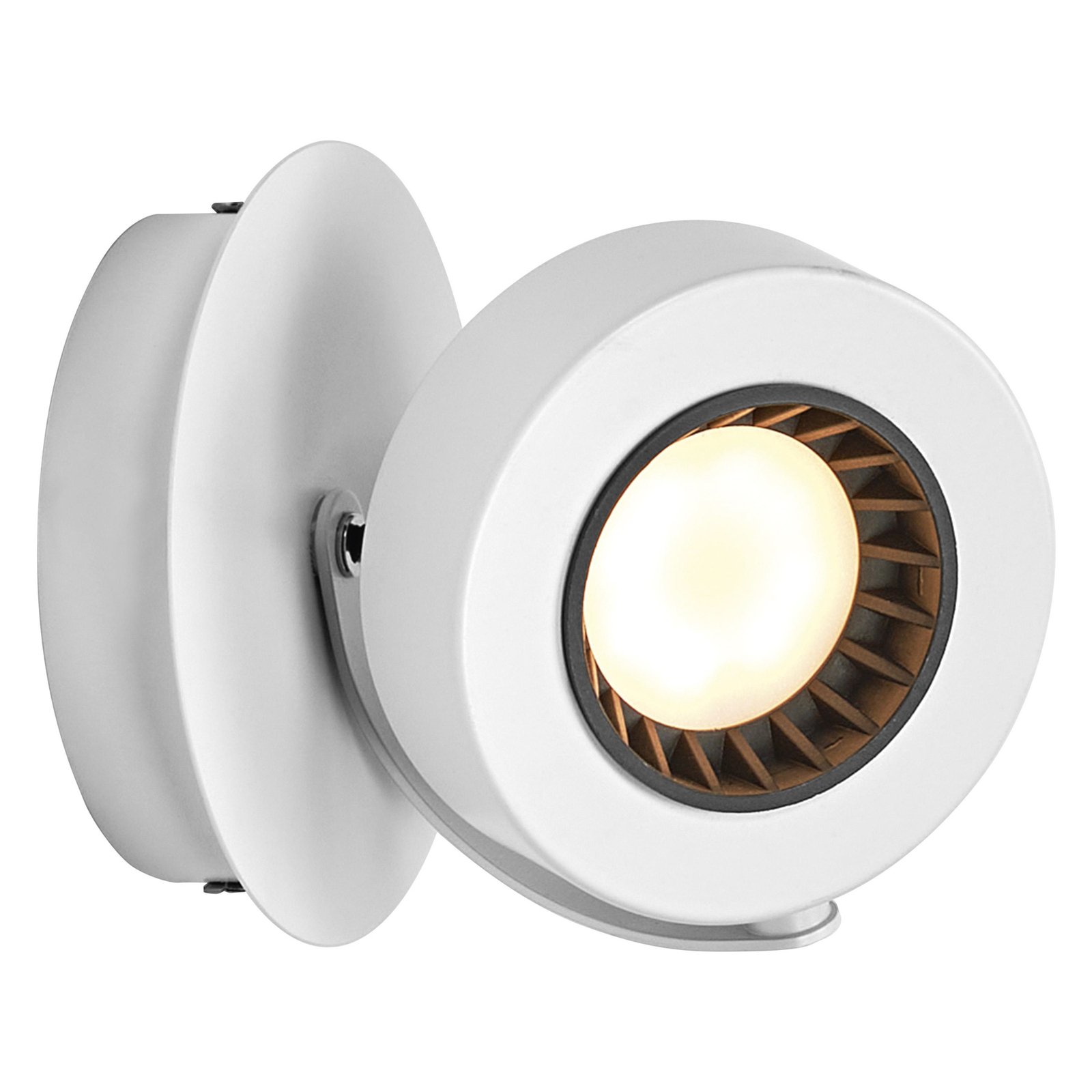 LEDVANCE LED wall spotlight Venus, 3,000 K, switch, white