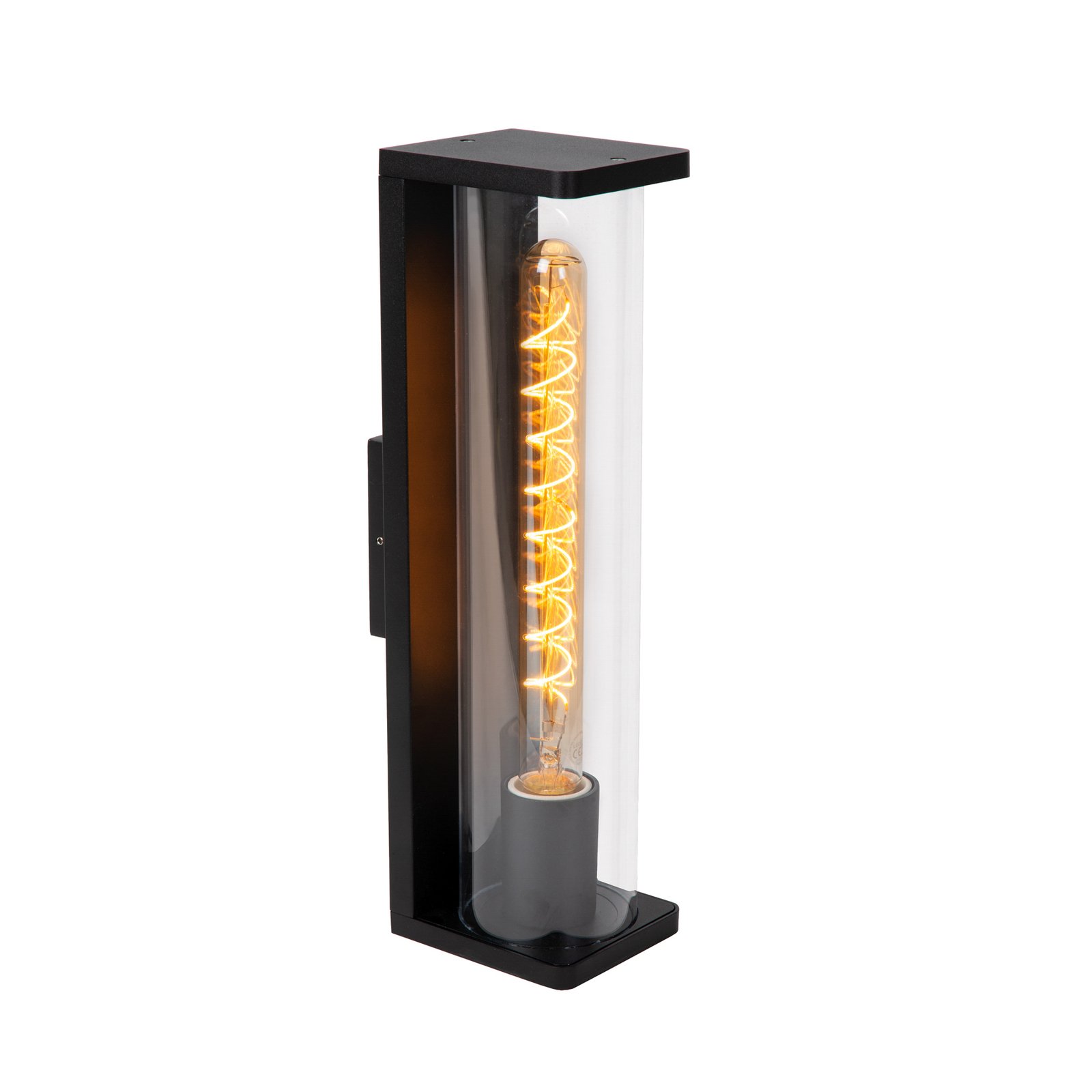 Vanjska zidna svjetiljka Sligo, IP65, crna, visina 39,2 cm