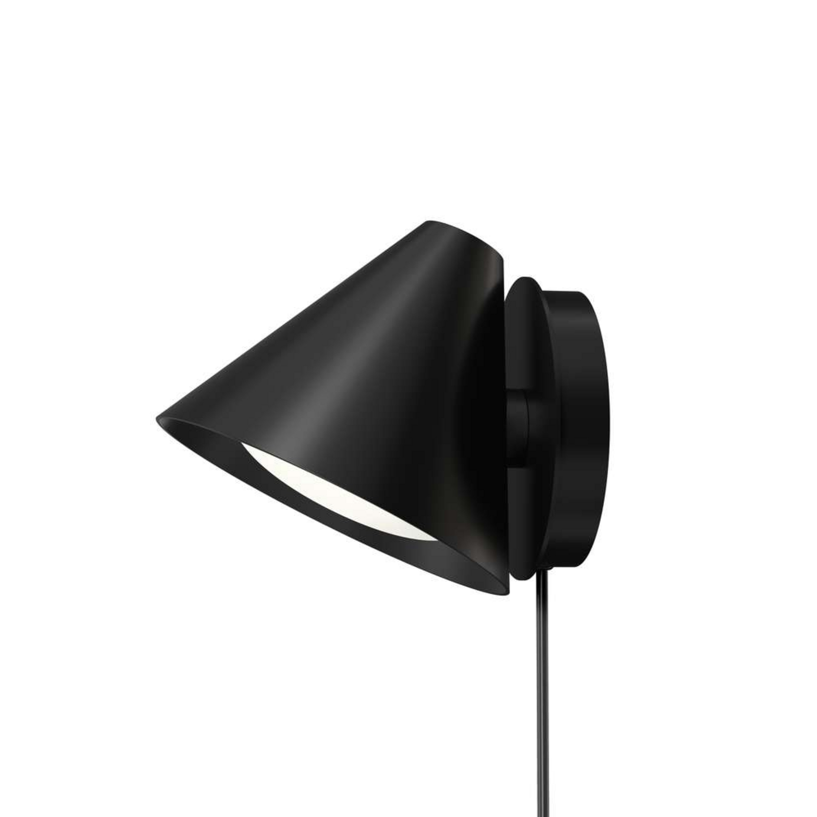 Keglen 175 LED Aplică de Perete Dim-to-Warm Black - Louis Poulsen