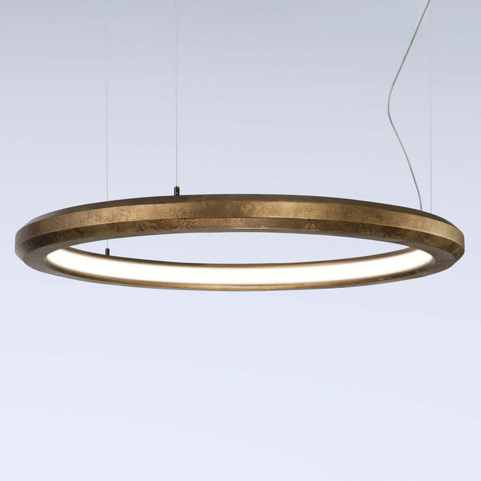 Marchetti Suspensie cu LED Materica interior Ø 90 cm alamă - Camera de zi / sufragerie - design - Beton