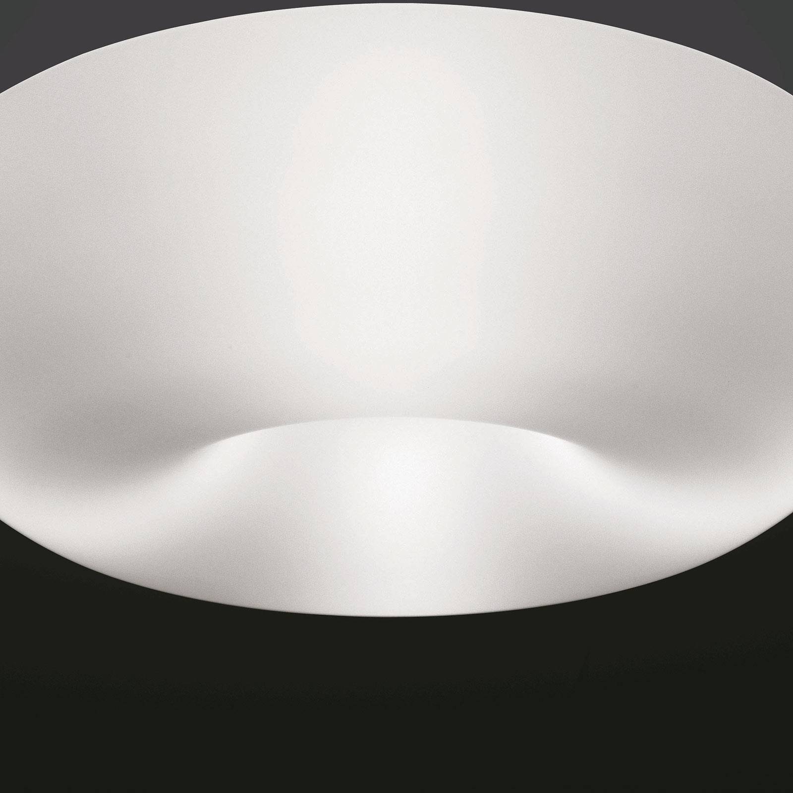 Foscarini Design plafondlamp - Plafond rond - Woon-/ Eetkamer - dimbaar - wit / opaal - mondgeblazen glas, metaal