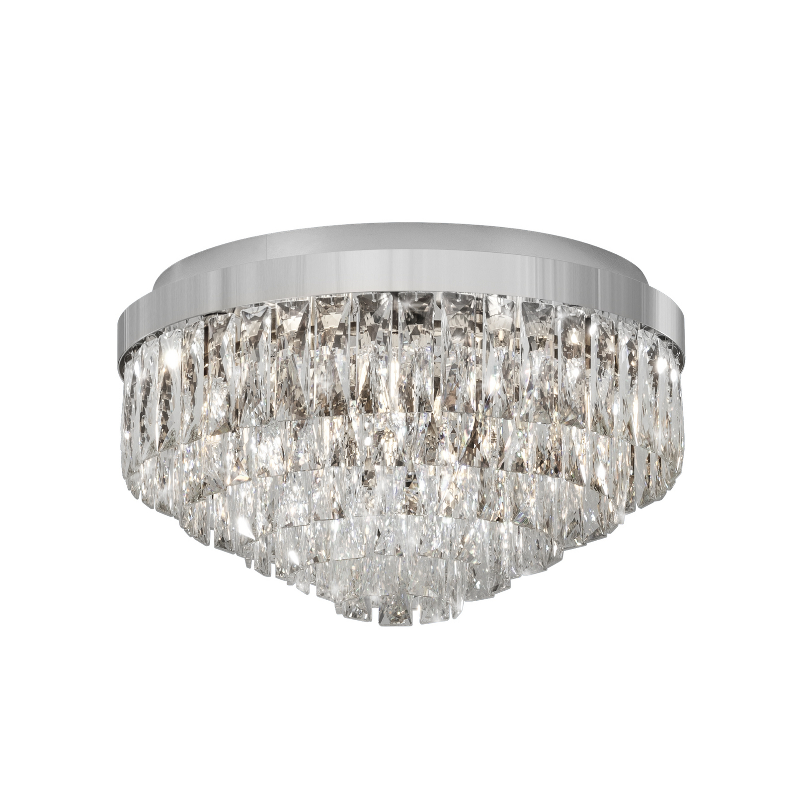 Stropna svjetiljka Stars of Light Valparaiso, krom, Ø 48 cm, metal