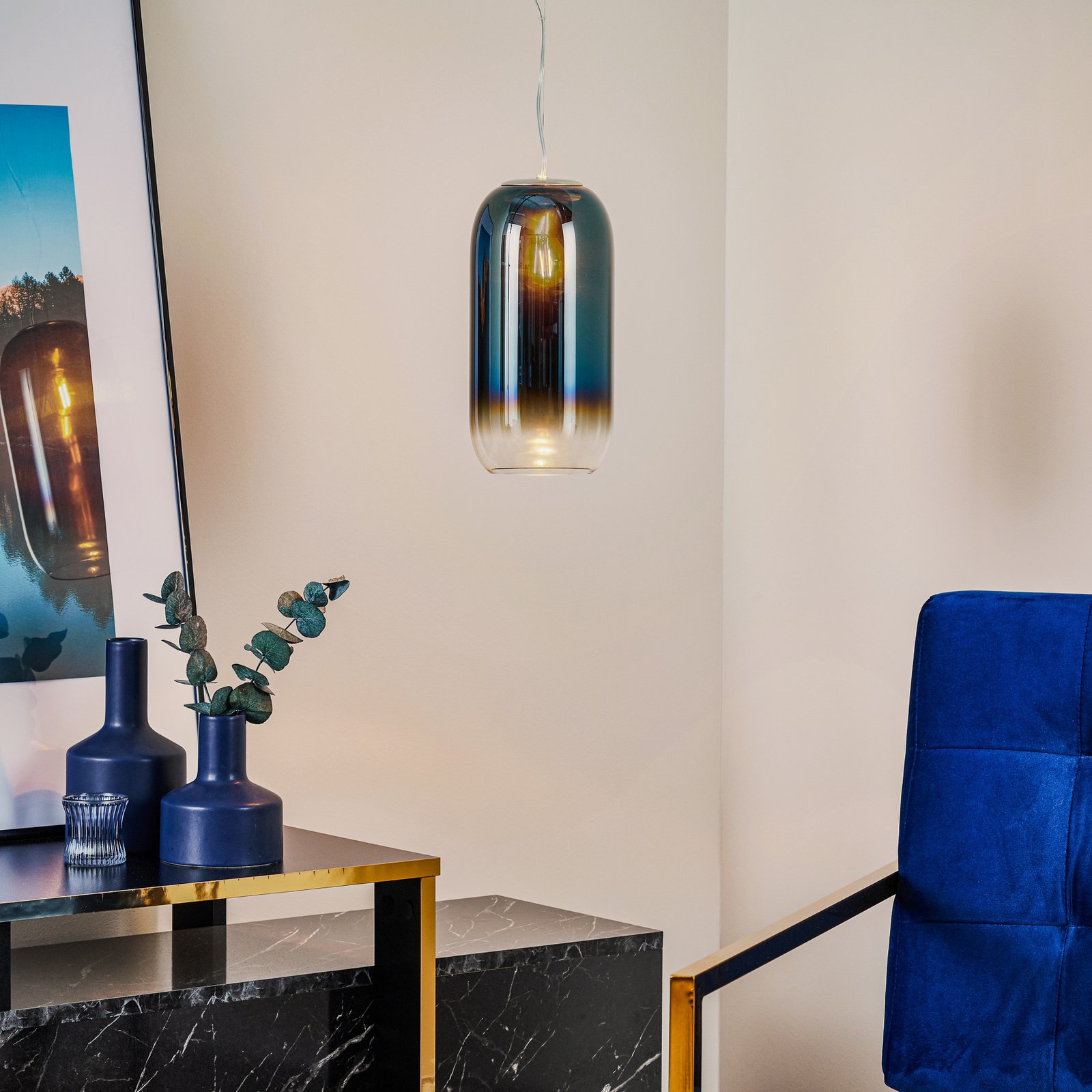 Gople Mini Visilica Plava Sapphire - Artemide