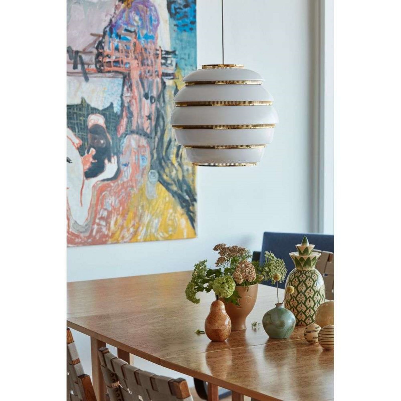 A331 Beehive Pendel White/Brass Artek - Spisestue - Aluminium