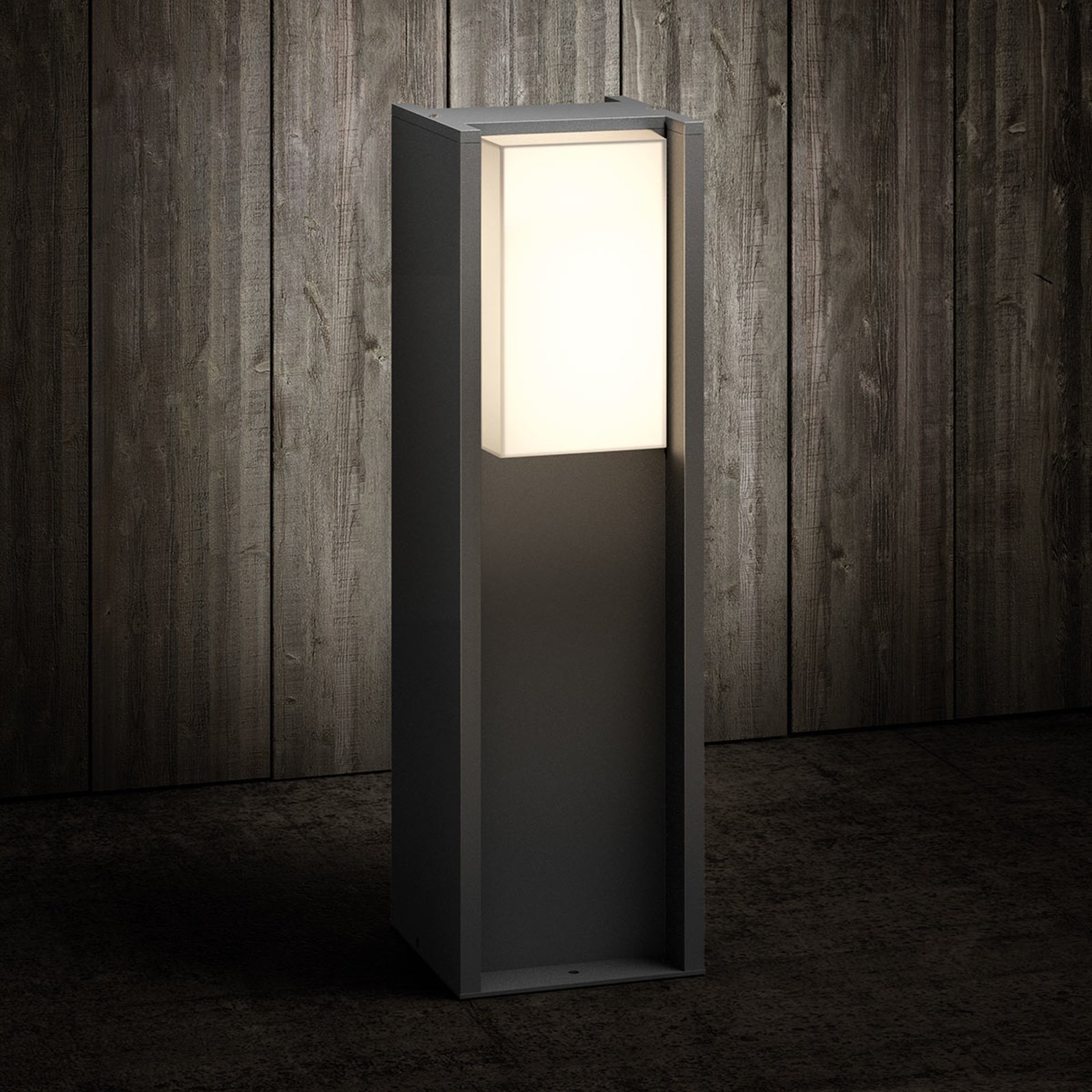 Turaco Utendørs Pullert Wide Hue White Antracit - Philips Hue