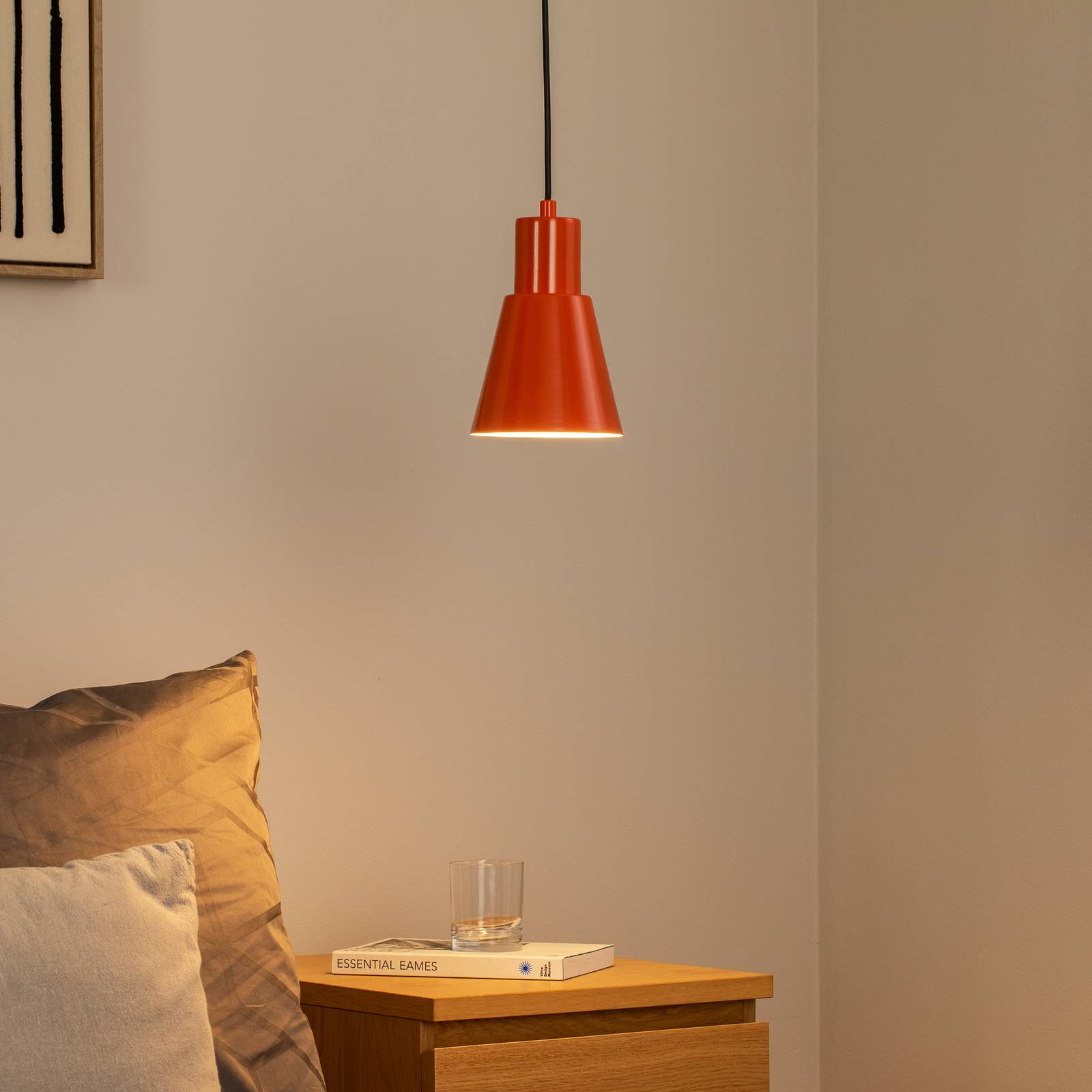 Hängeleuchte Konikkem, orange, Metall, Ø 14 cm, E27 günstig online kaufen