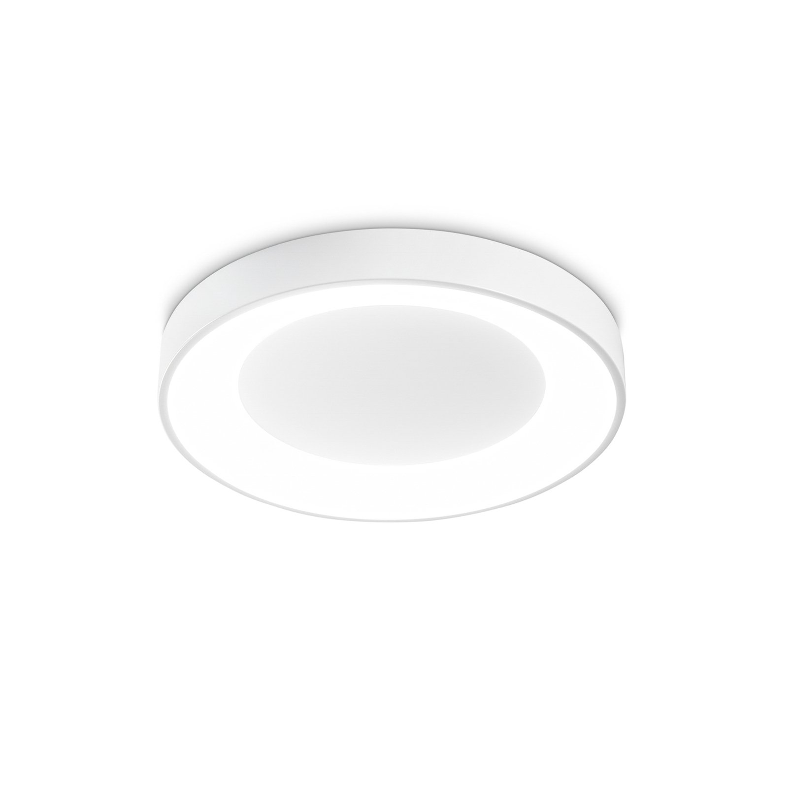 Ideal Lux LED-taklampa Planet, vit, Ø 40 cm, metall