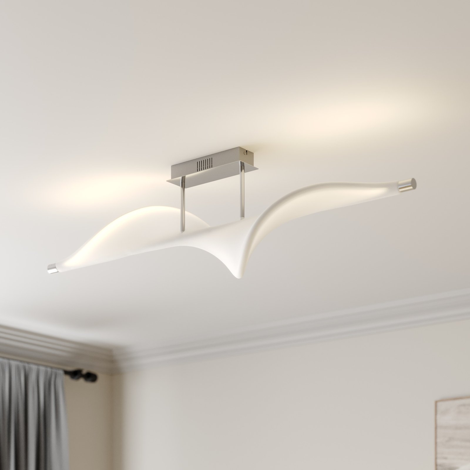 Lucande Edano LED ceiling lamp, dimmable