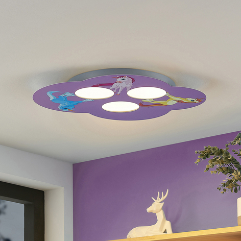 Lindby Thorke plafonnier chambre enfant, licorne