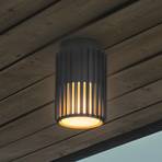 Buiten plafondlamp Aludra, IP54, antraciet, aluminium