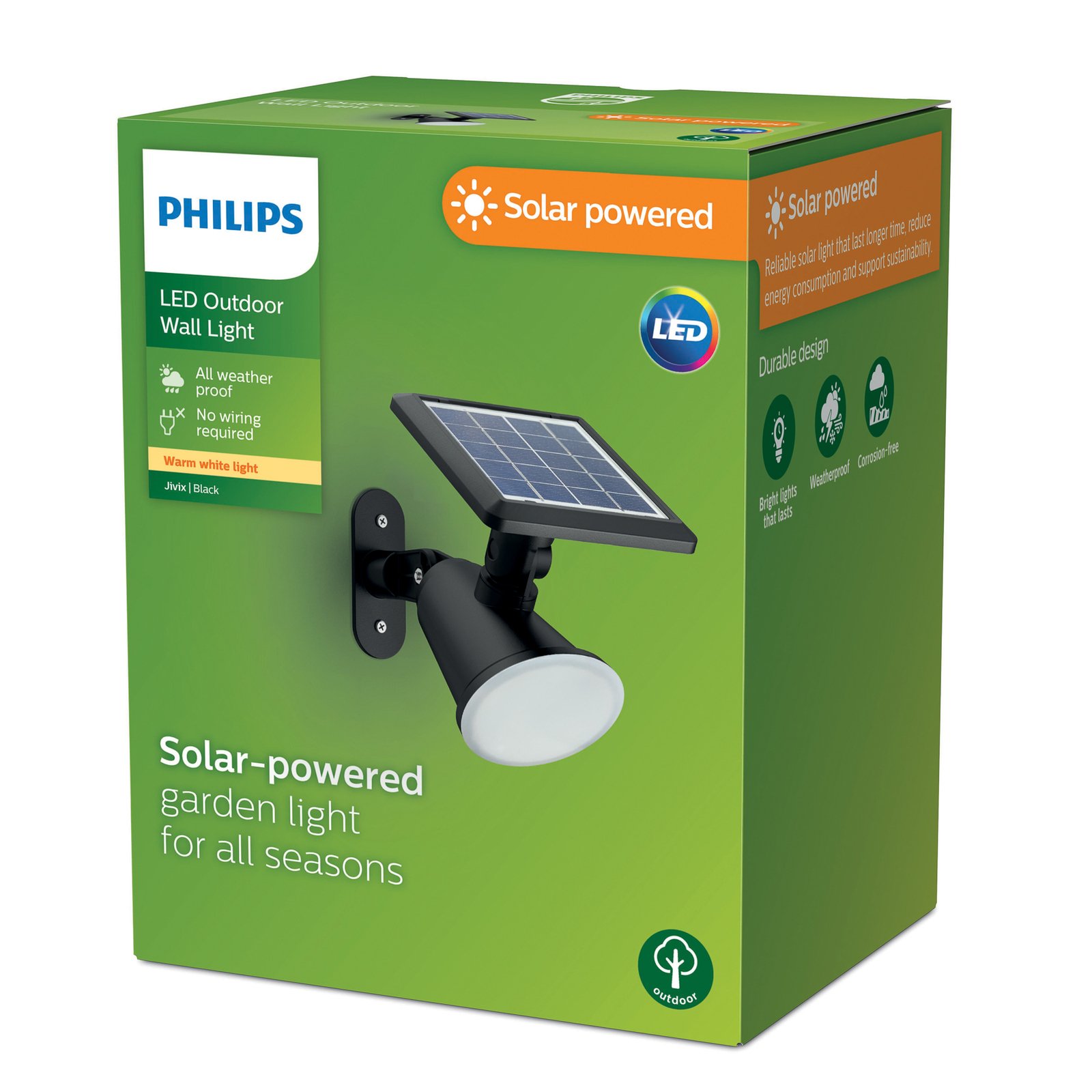 Solární nástěnné světlo Philips LED Jivix