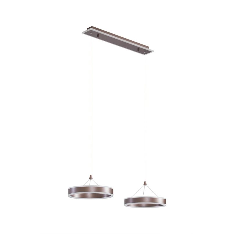 Lucande - Kolo 2 LED Suspension Iced Coffee