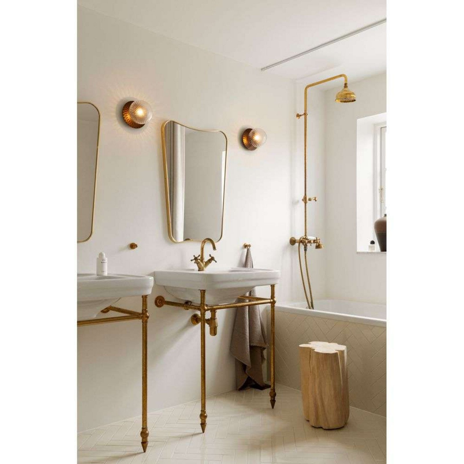Nuura Aps Nuura Aplica de perete Liila 1 Ø 165 cm IP44 bronz/transparent - Baie - Scandinavă - bronz clar - Metal