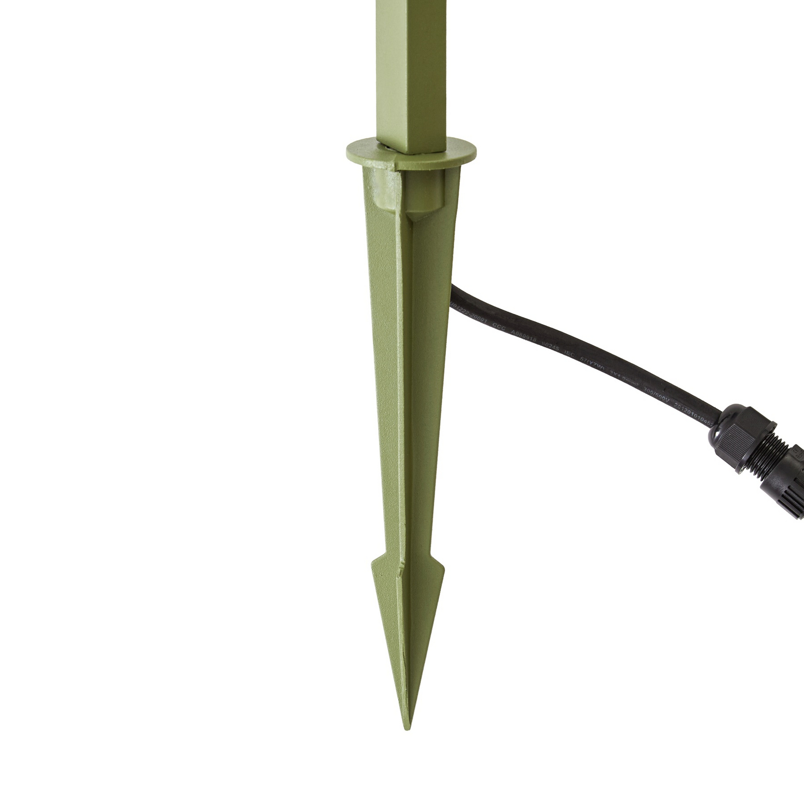 Lindby LED-markspettslampa Capelo, ljusgrön, 78 cm, IP65 Lindby LED-markspettslampa Capelo, ljusgrön, 78 cm, IP65
