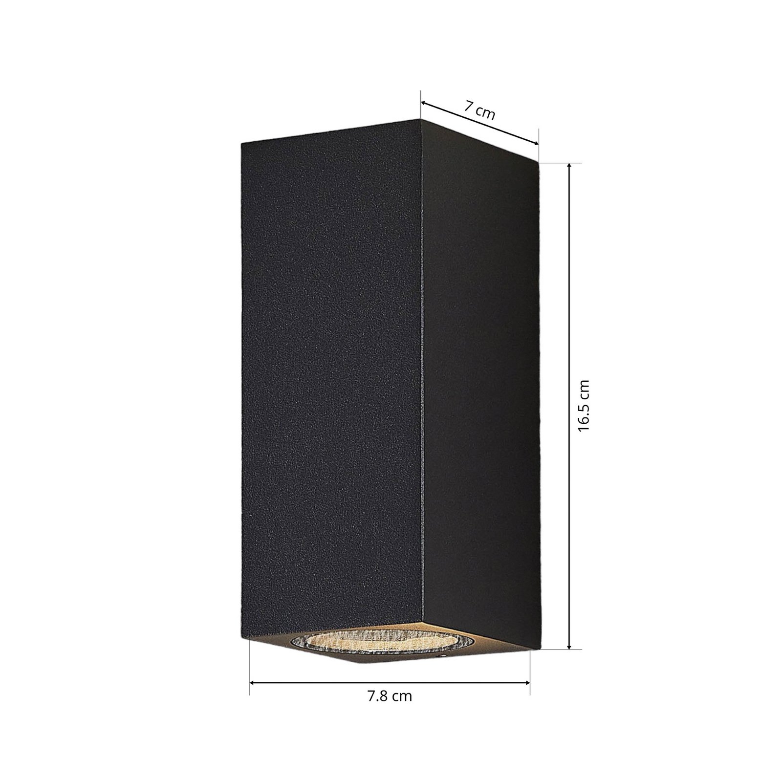 Lavina Up/Down Candeeiro de Parede Exterior Dark Grey - Lucande