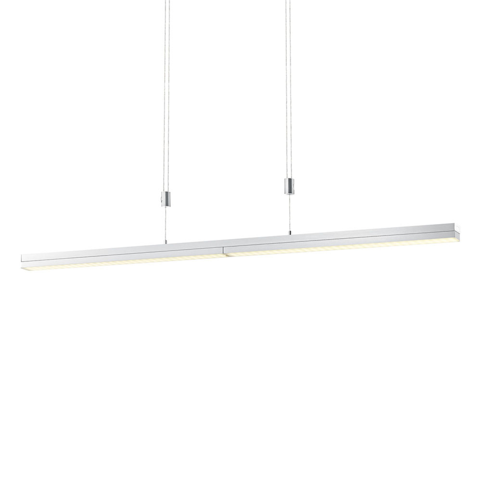 B-Leuchten Expanda X LED pendant light, nickel, for Living / Dining Room, iron, 40 W, energy efficiency: A+, L: 180 cm