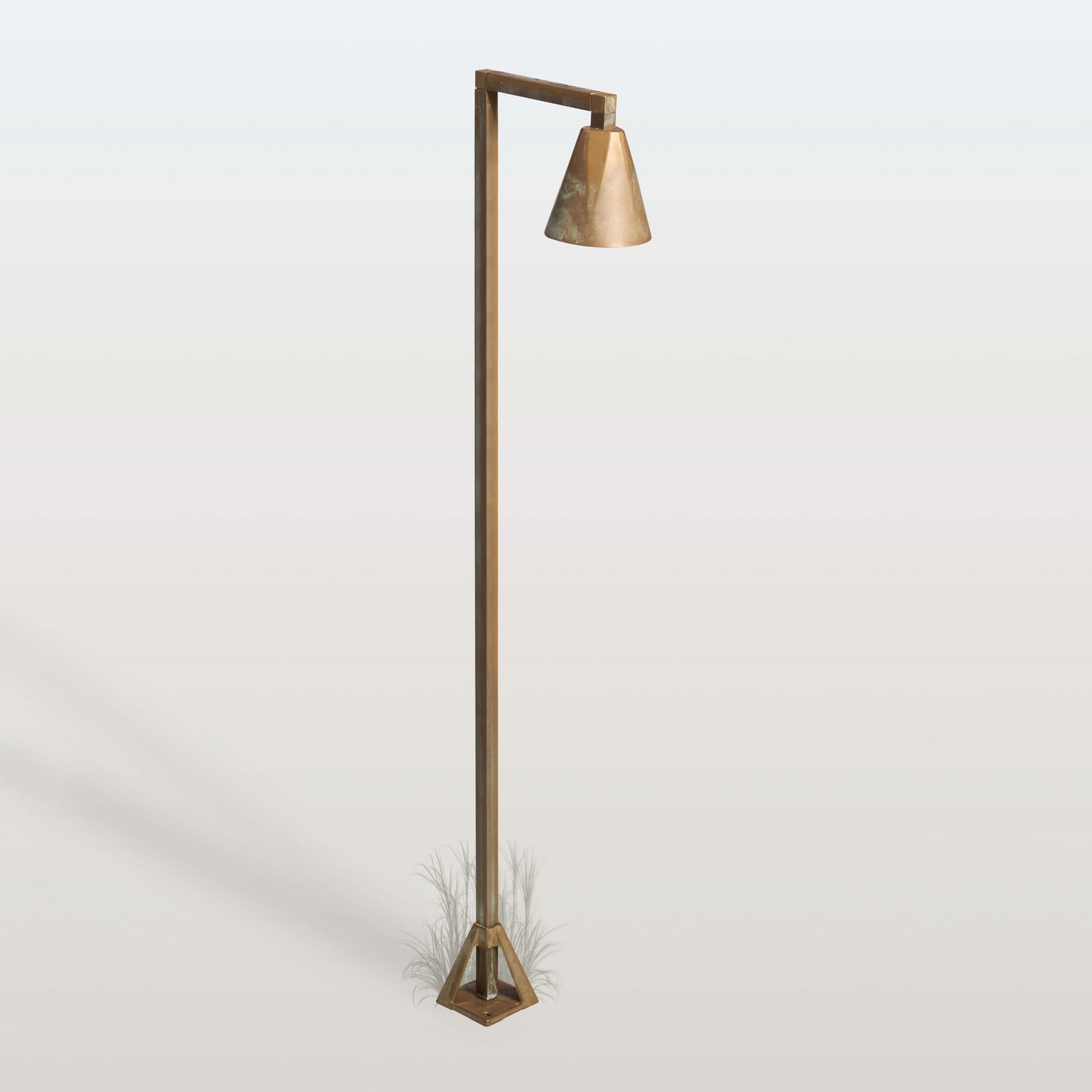 Moretti Luce LED-potna svetilka Silva Disk, 100 x 19 cm, starinsko medenina - Podeželska hiša / Rustikalna - starinski medenina