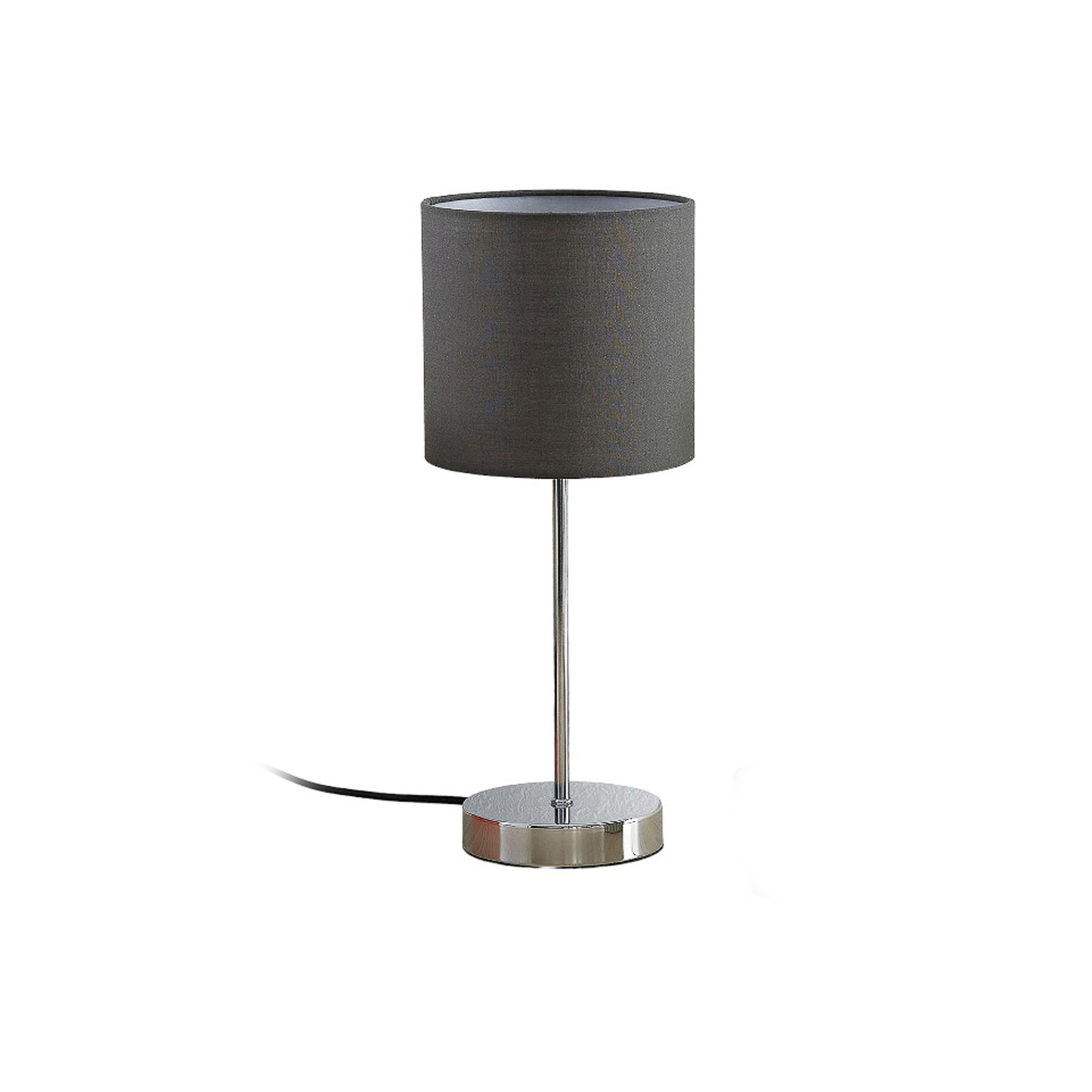 Lindby Leokadia bordlampe, krom grå