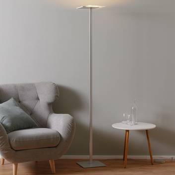 Flat LED floor lamp with touch dimmer