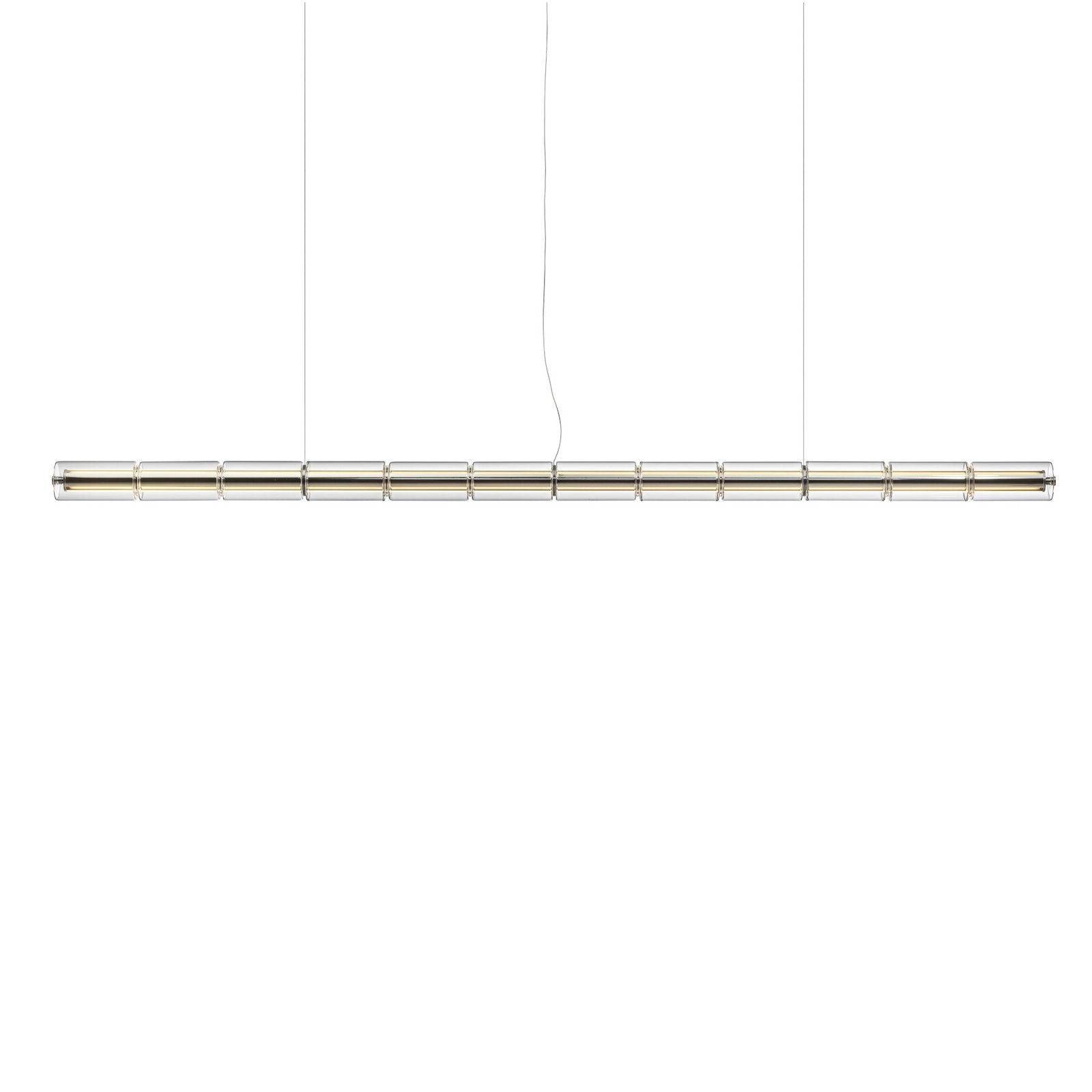 FLOS LED pendant light LUCE CILINDRICA S3, glass