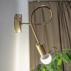 Oxford wall light, gold-coloured, metal, E27
