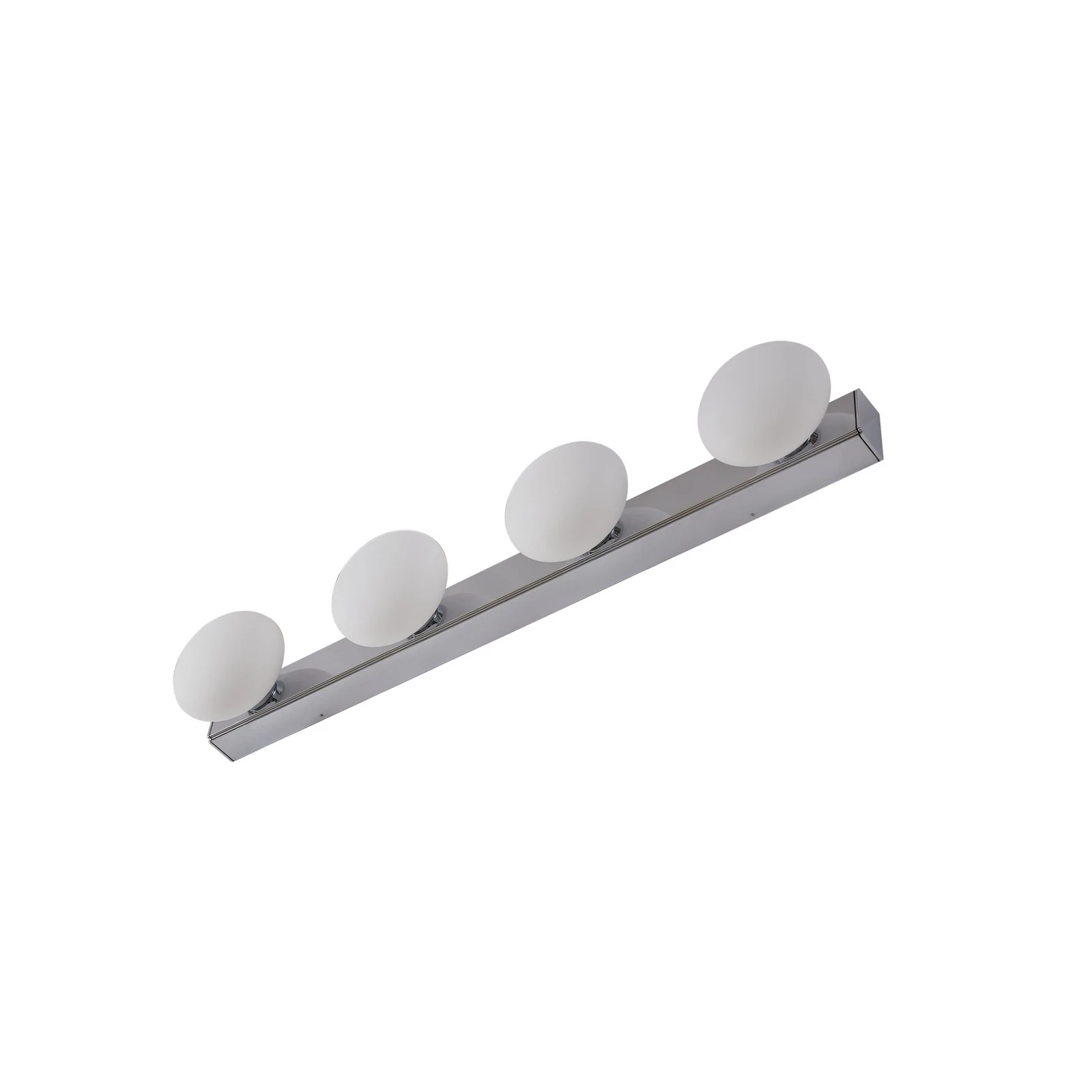Lucande LED aplică de perete Myrra, crom, sticlă, 60 cm, IP44