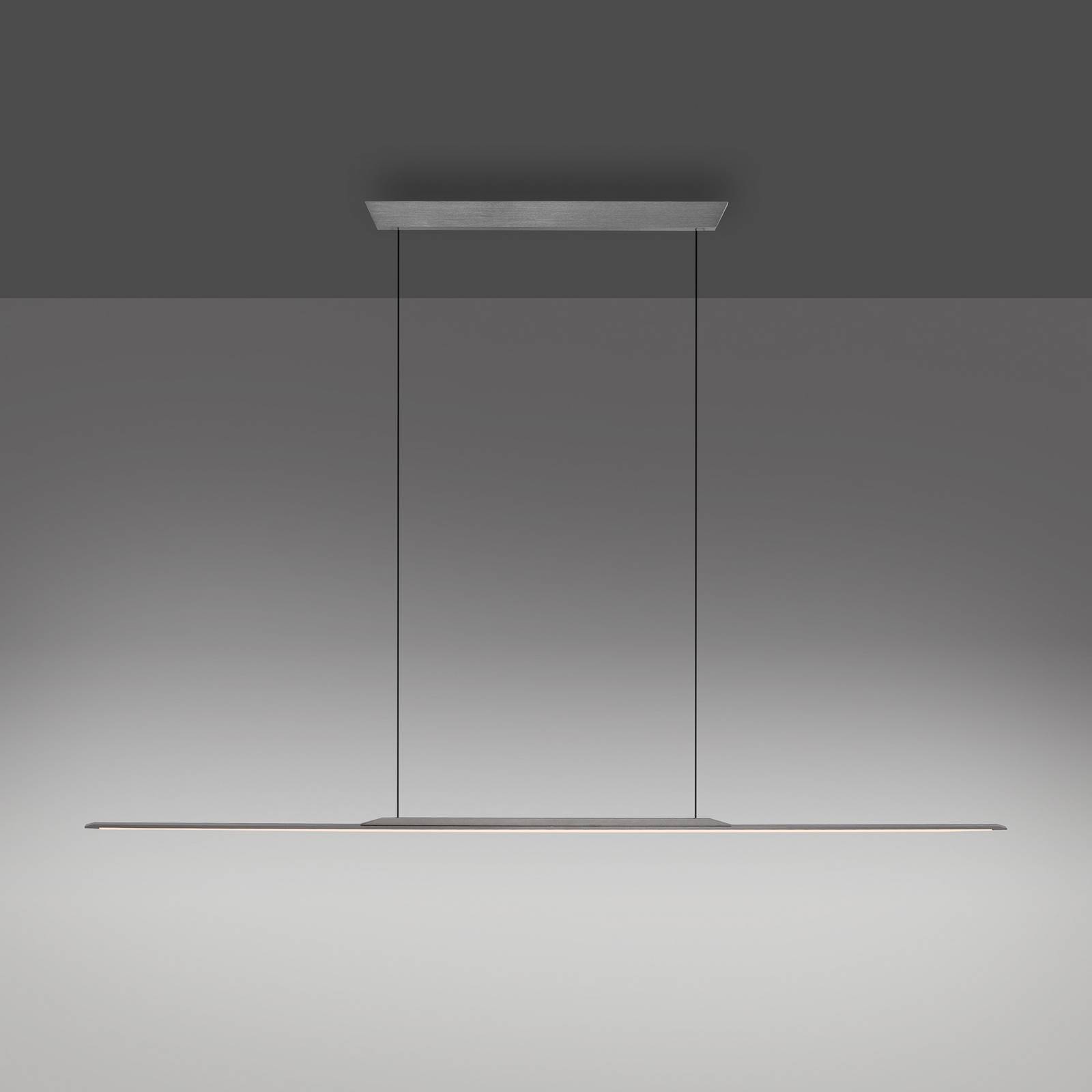 Lampa wisząca LED PURE Surface, szary, 160 cm, aluminium 3000 K