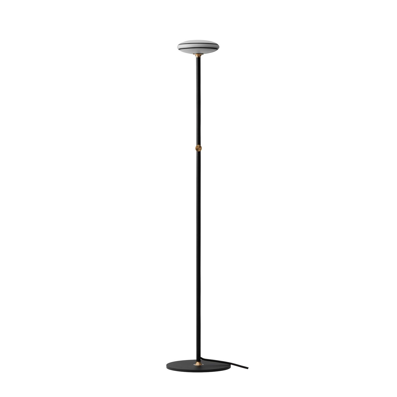 Shade ØS1 lampadaire anneau noir pied noir