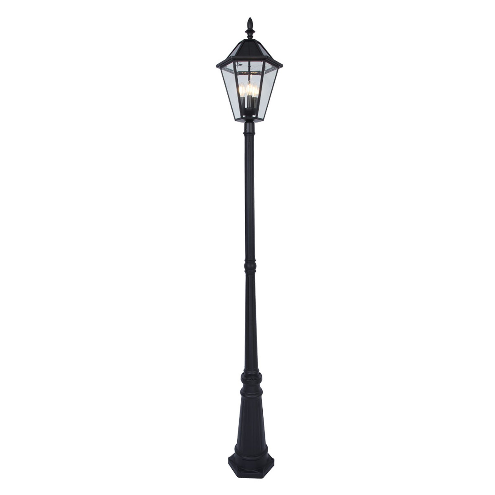 Farola solar London con bombillas LED retrofit