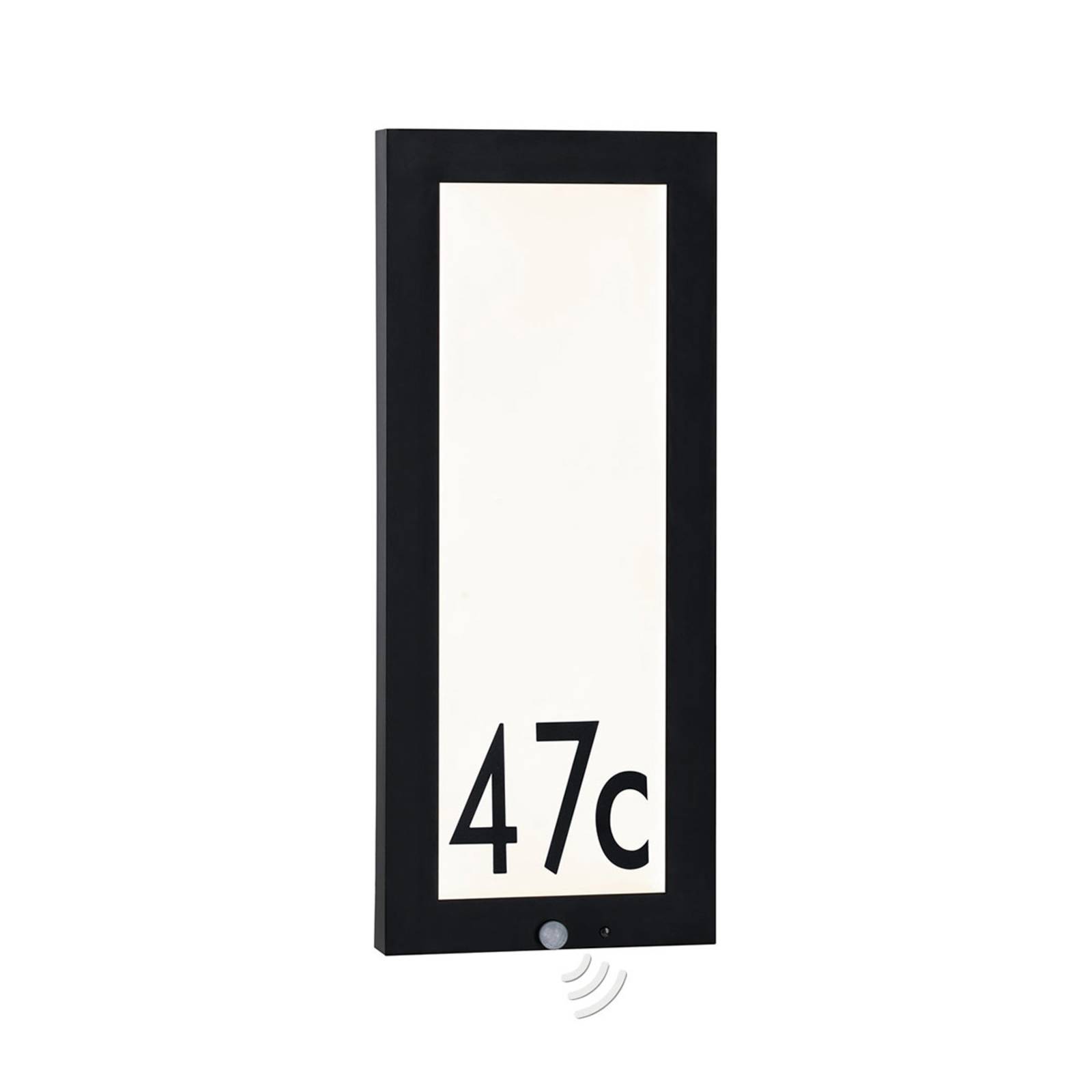 Paulmann Panel outdoor wall lamp sensor 25x60 cm