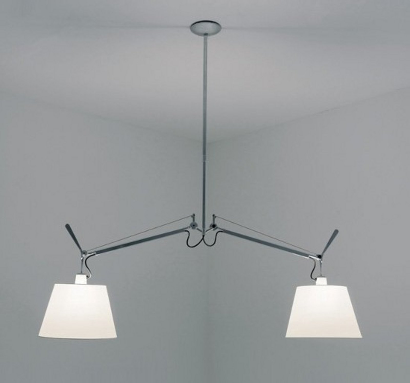 Tolomeo Basculante Závěsné Světlo ø240 Satin - Artemide