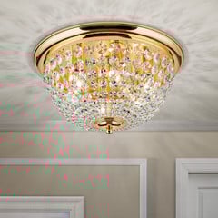 Plafond mennyezeti lámpa, arany/átlátszó, Ø 47 cm