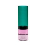 Astro Tealight Holder/Vase Green/Pink - Hübsch