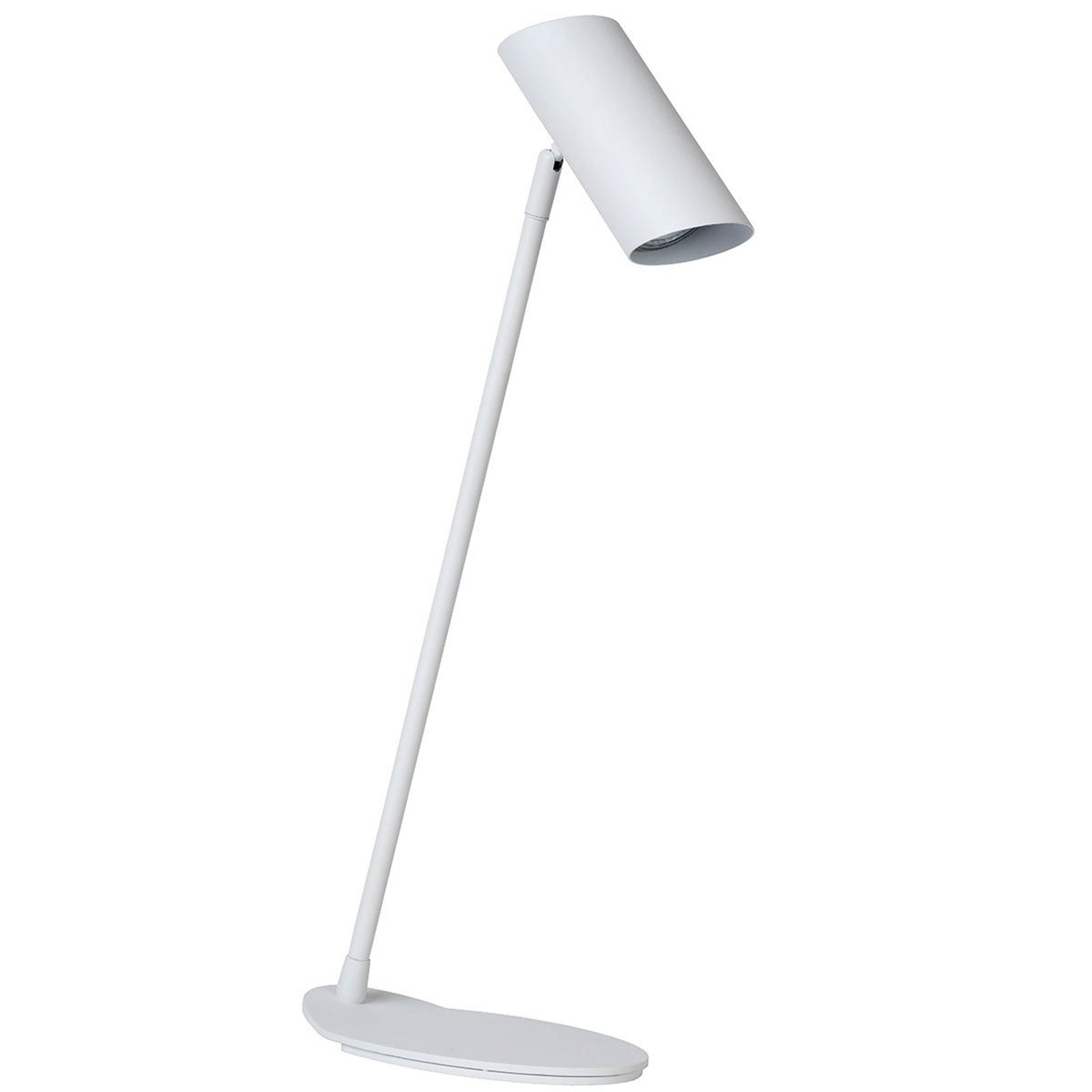 White metal Hester desk lamp