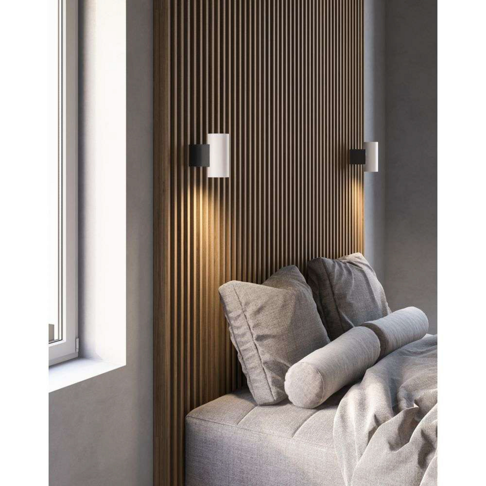Mona LED Wandleuchte 3-Step Black/Opal - Nordlux