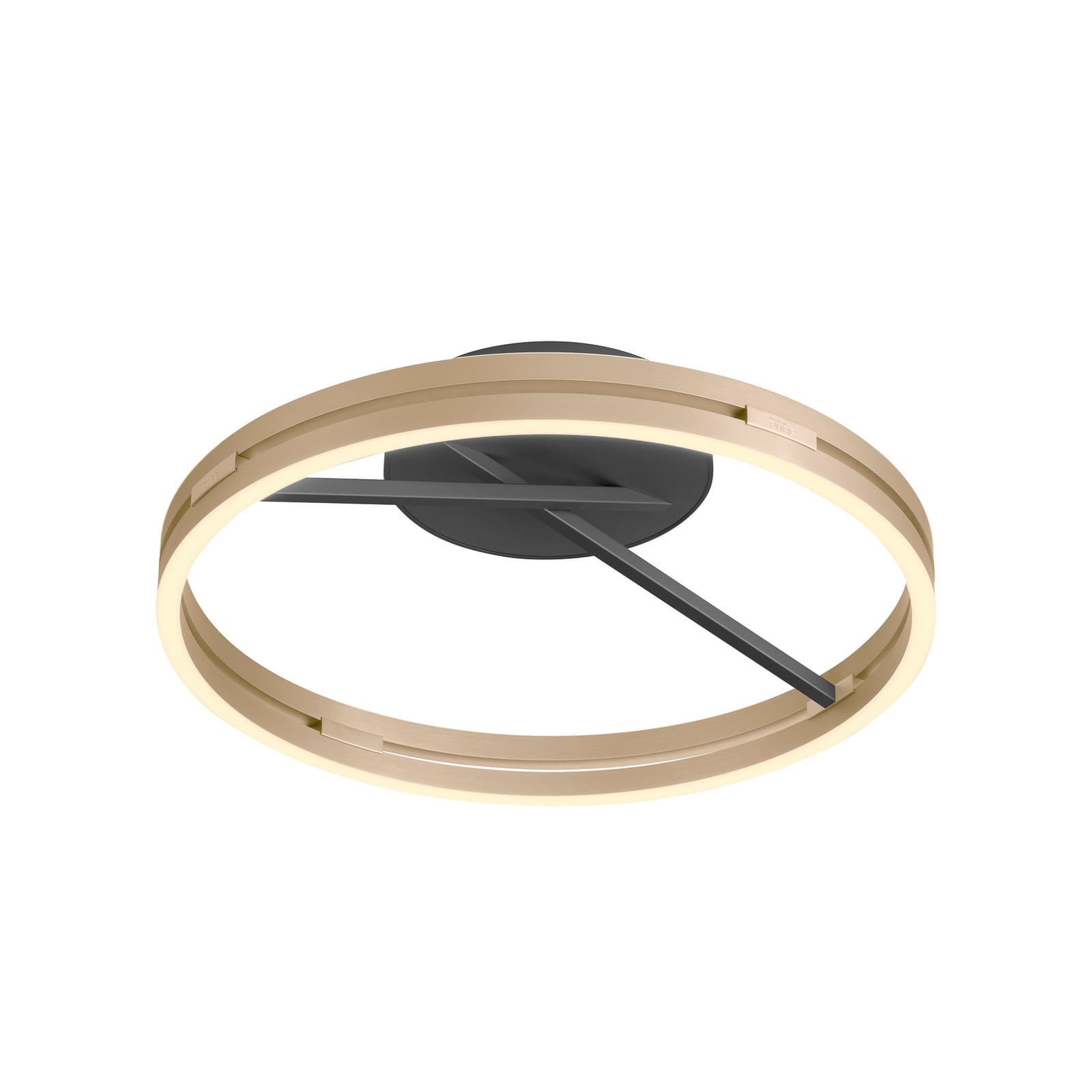 Loop LED-Deckenlampe, black/ivory gold, Ø 60 cm, CCT - PURE Loop LED-Deckenlampe, black/ivory gold, Ø 60 cm, CCT - PURE