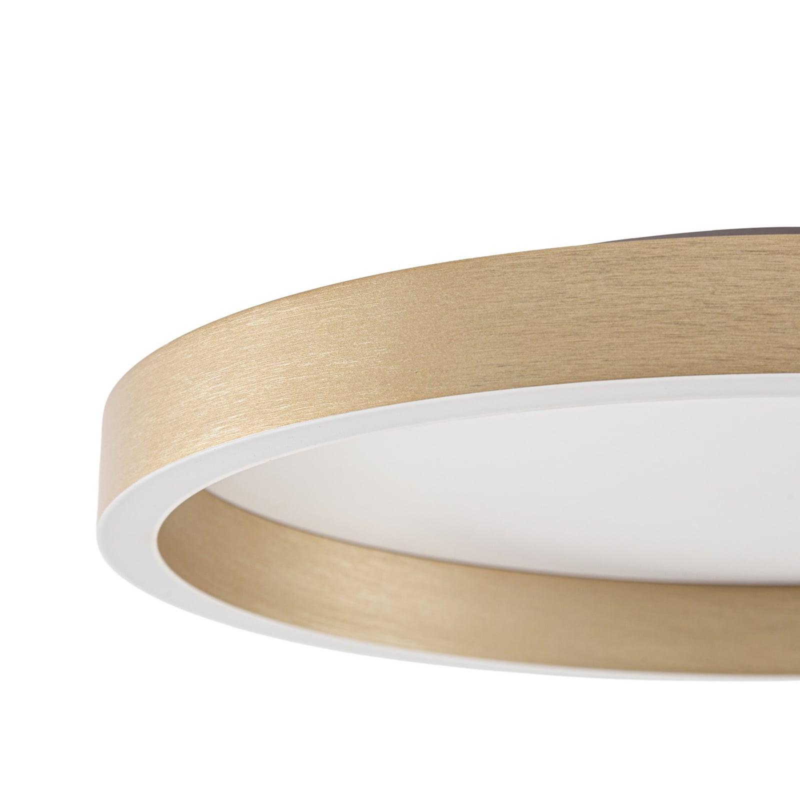 Plafoniera LED Rotundo, ottone spazzolato, dimmerabile, Ø 40 cm - Lucande